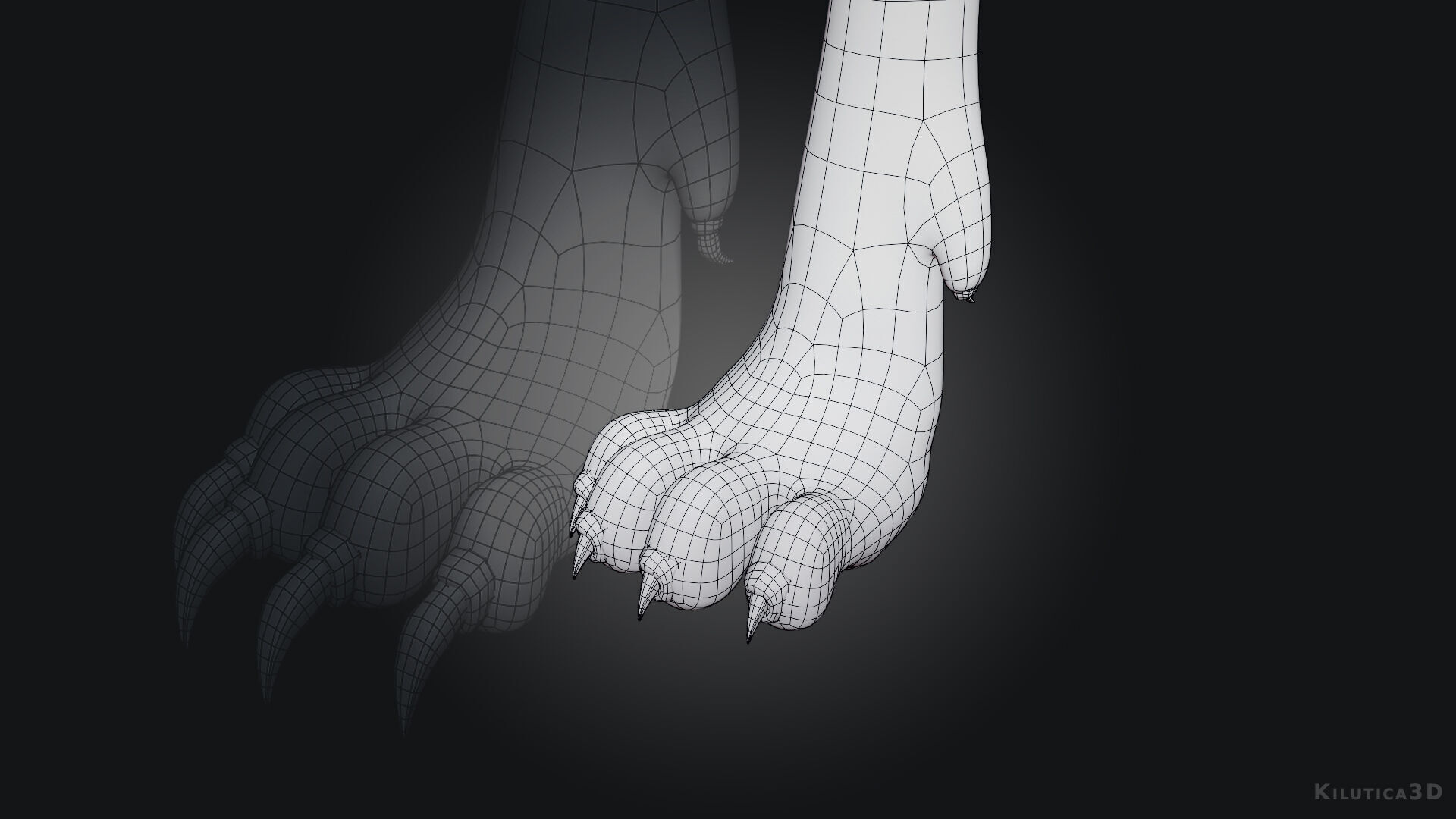 Egyptian Bastet Cat Rigged Low-poly 3D model_11