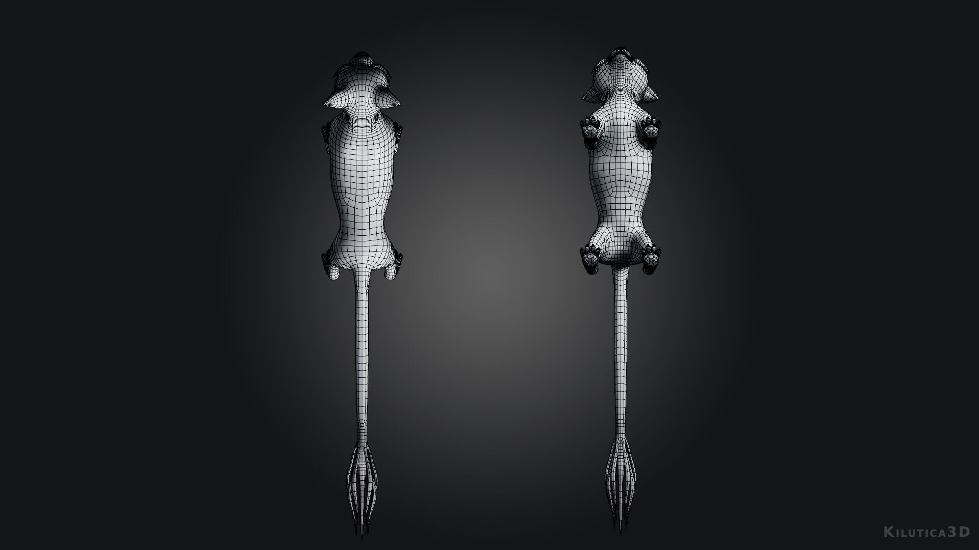 Egyptian Bastet Cat Rigged Low-poly 3D model_12