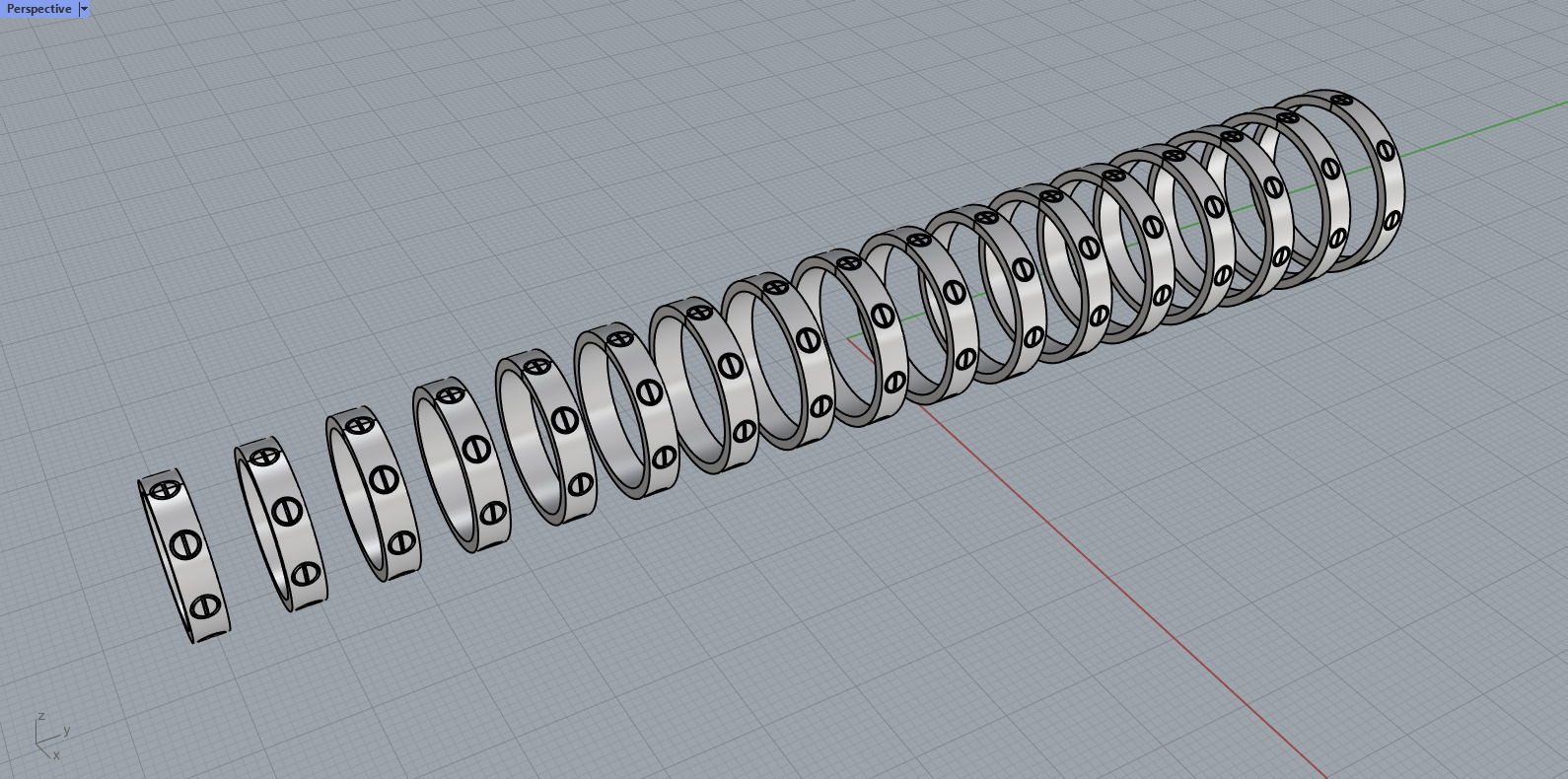Screw Rings small 3D print model_8