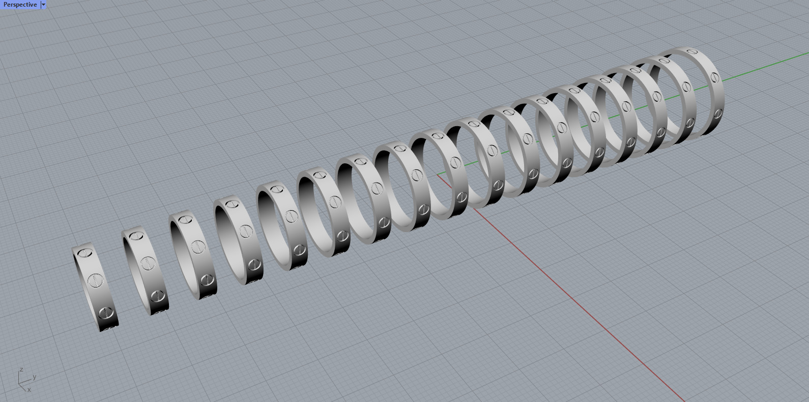 Screw Rings small 3D print model_7