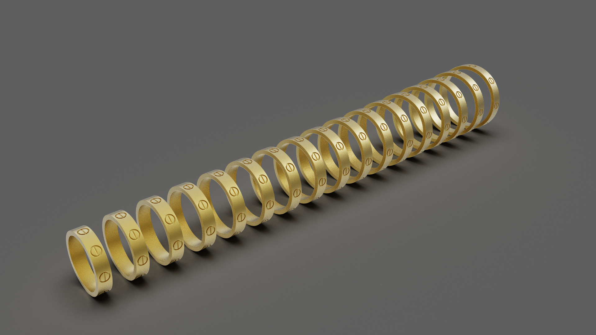 Screw Rings small 3D print model_6