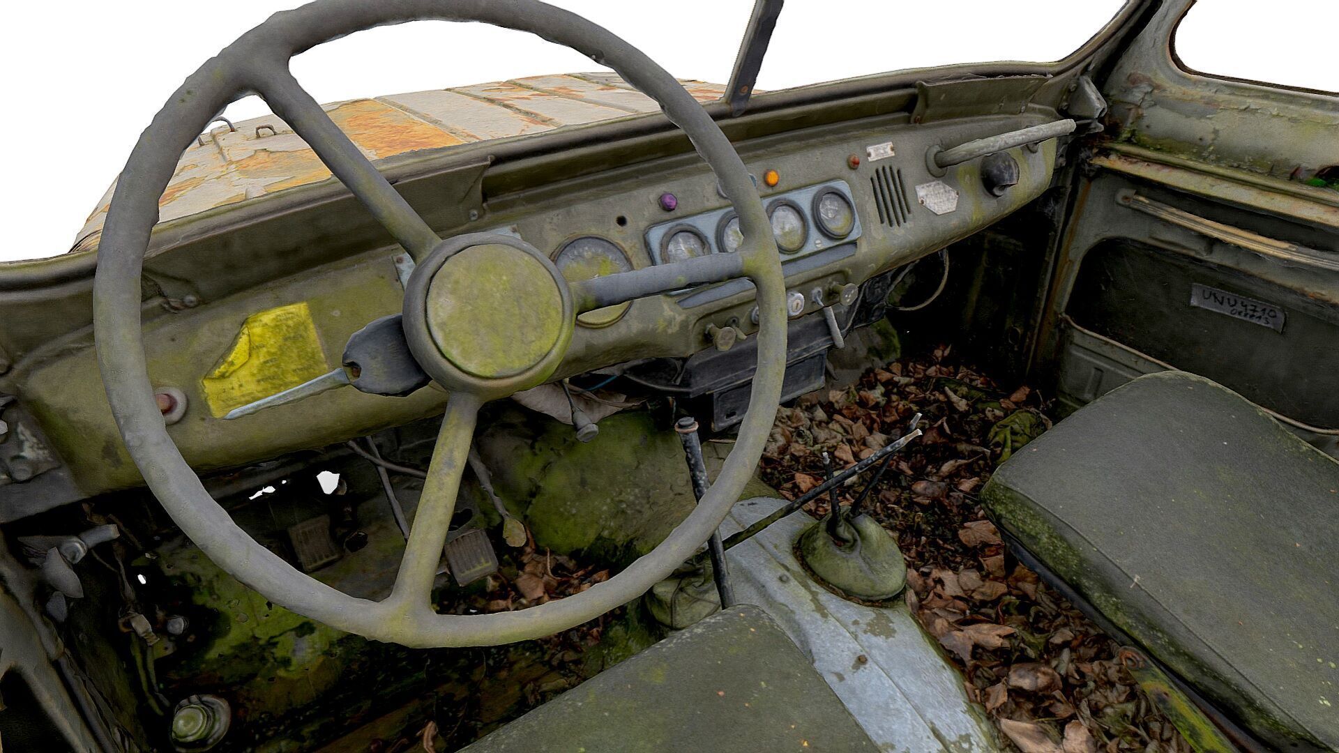 UAZ 469 wreck 01 3D model_12