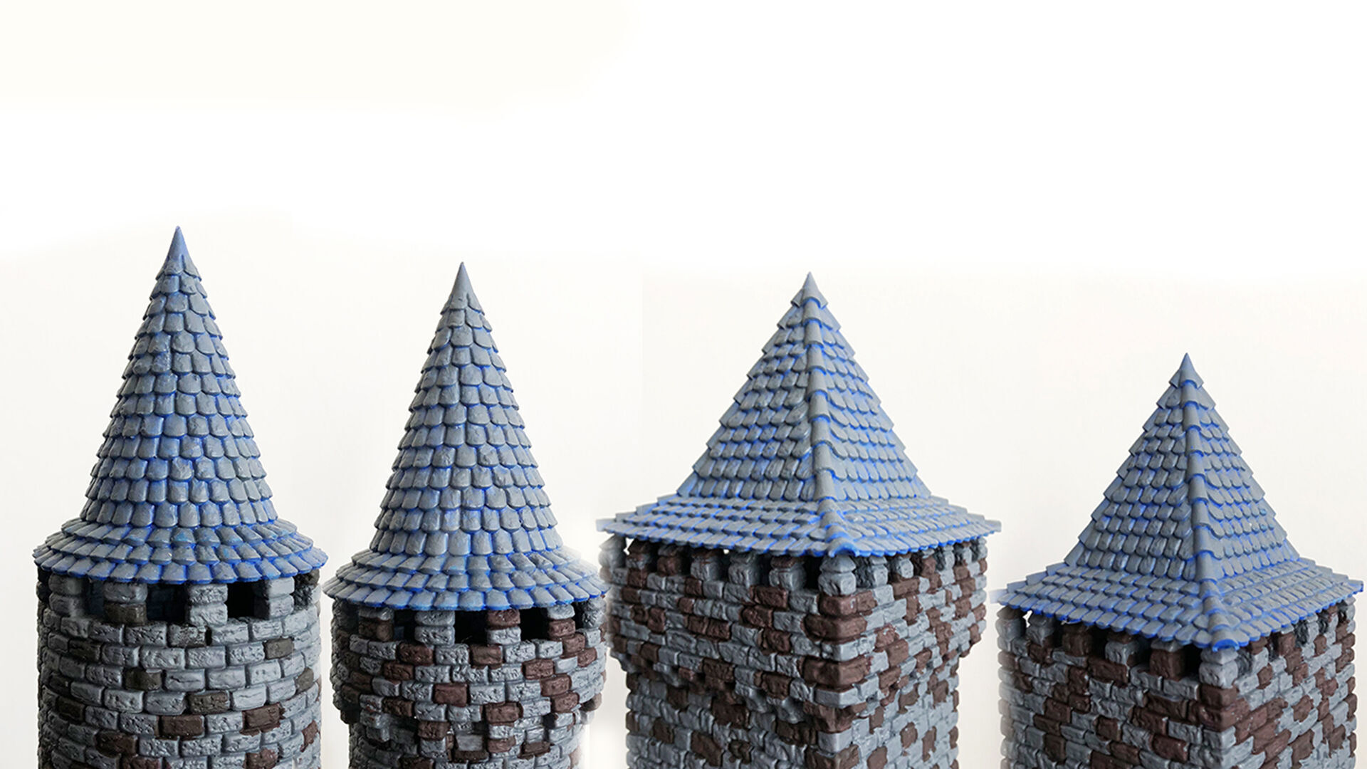 Castle builder - roofs 3D print model_4