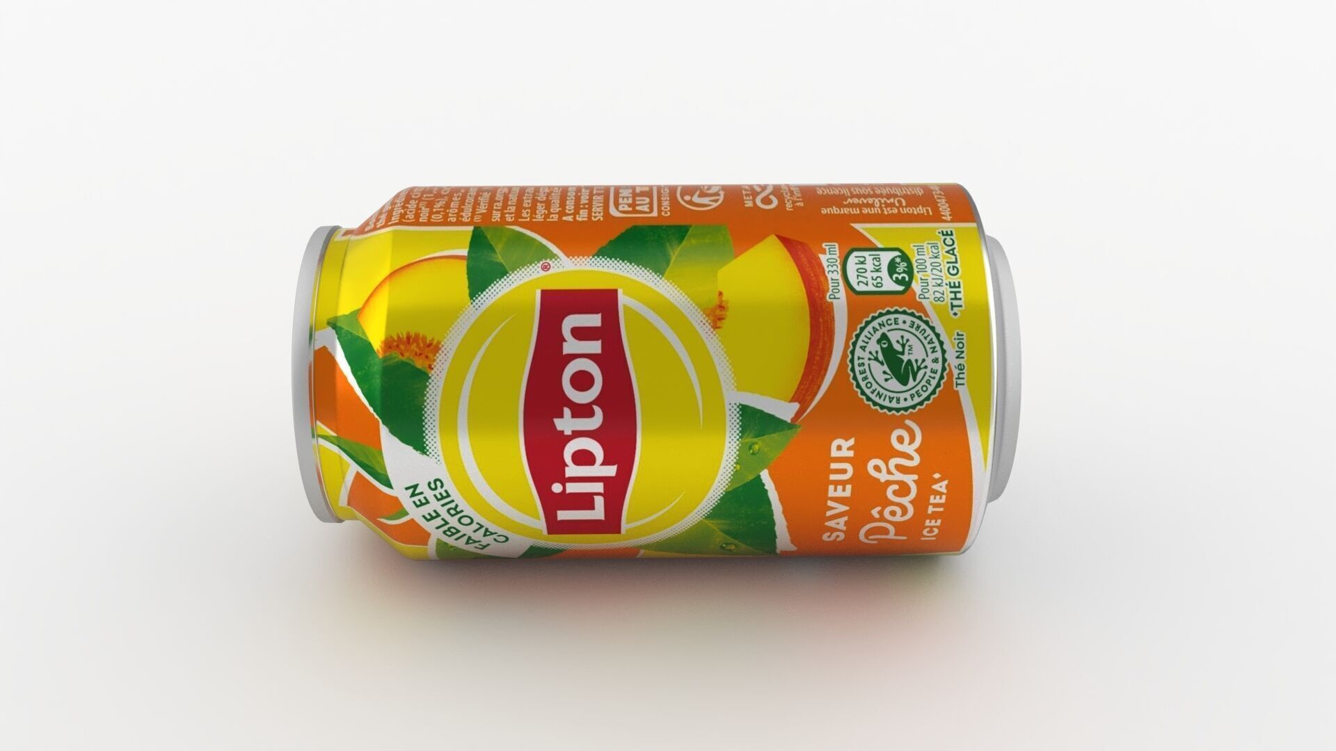 Lipton ice tea can 330 ml can 3D model_4