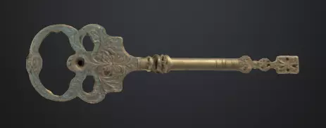 Vintage Key 3D model_0