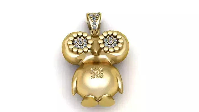 UNIQUE CARTOON CHARACTER PENDANT 3D PRINTABLE MODEL