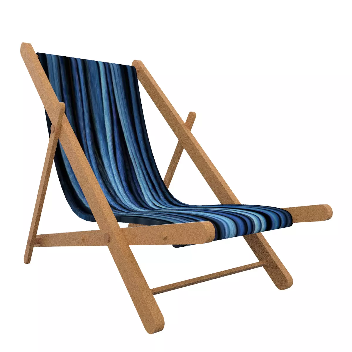 Beach Chair 3D Model Low-poly 3D model_0