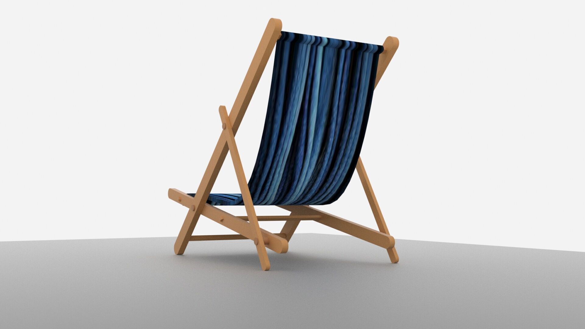 Beach Chair 3D Model Low-poly 3D model_2