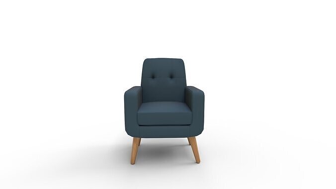 Valeria Arm chair 3D model 2