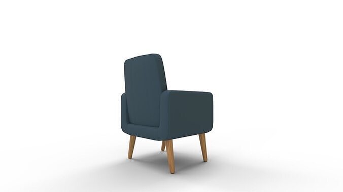 Valeria Arm chair 3D model 7