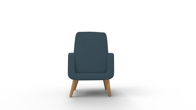 Valeria Arm chair 3D model 6