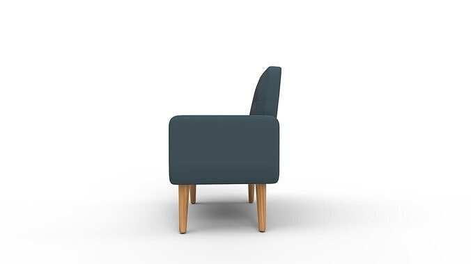 Valeria Arm chair 3D model 4