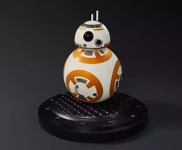 BB8 From Star Wars Statue 3D print model