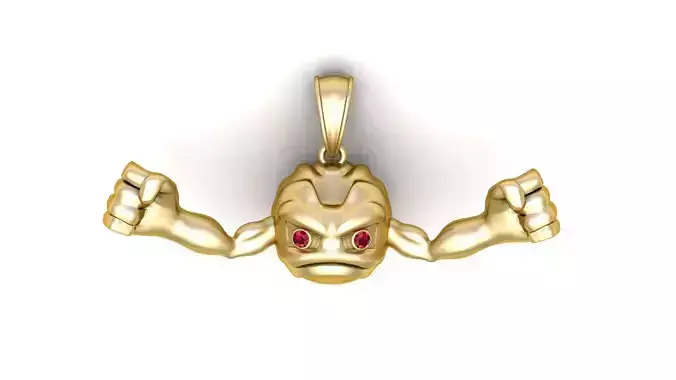 POKEMON GEODUDE PENDANT 3D PRINTABLE MODEL