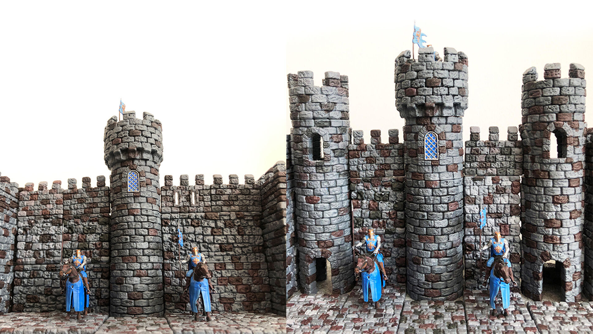 Castle builder - Round small towers 3D print model_7