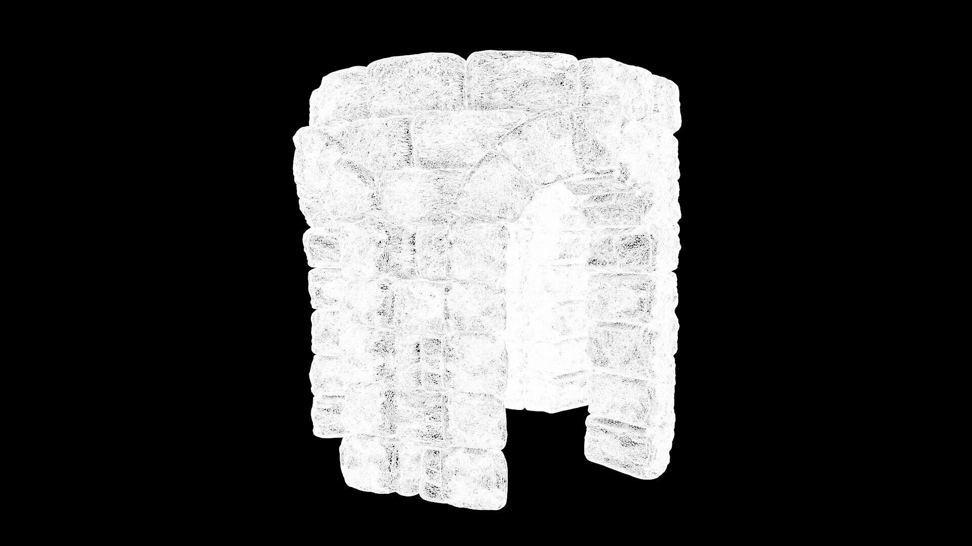 Castle builder - Round small towers 3D print model_10