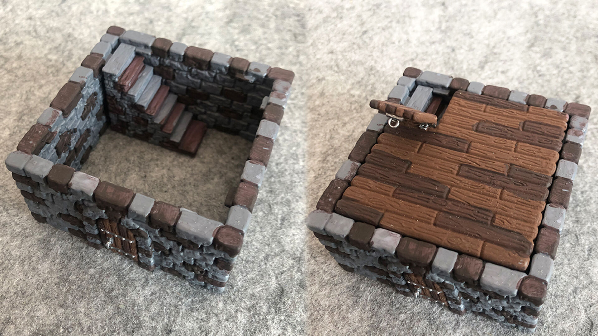 Castle builder - Large square towers 3D print model_7