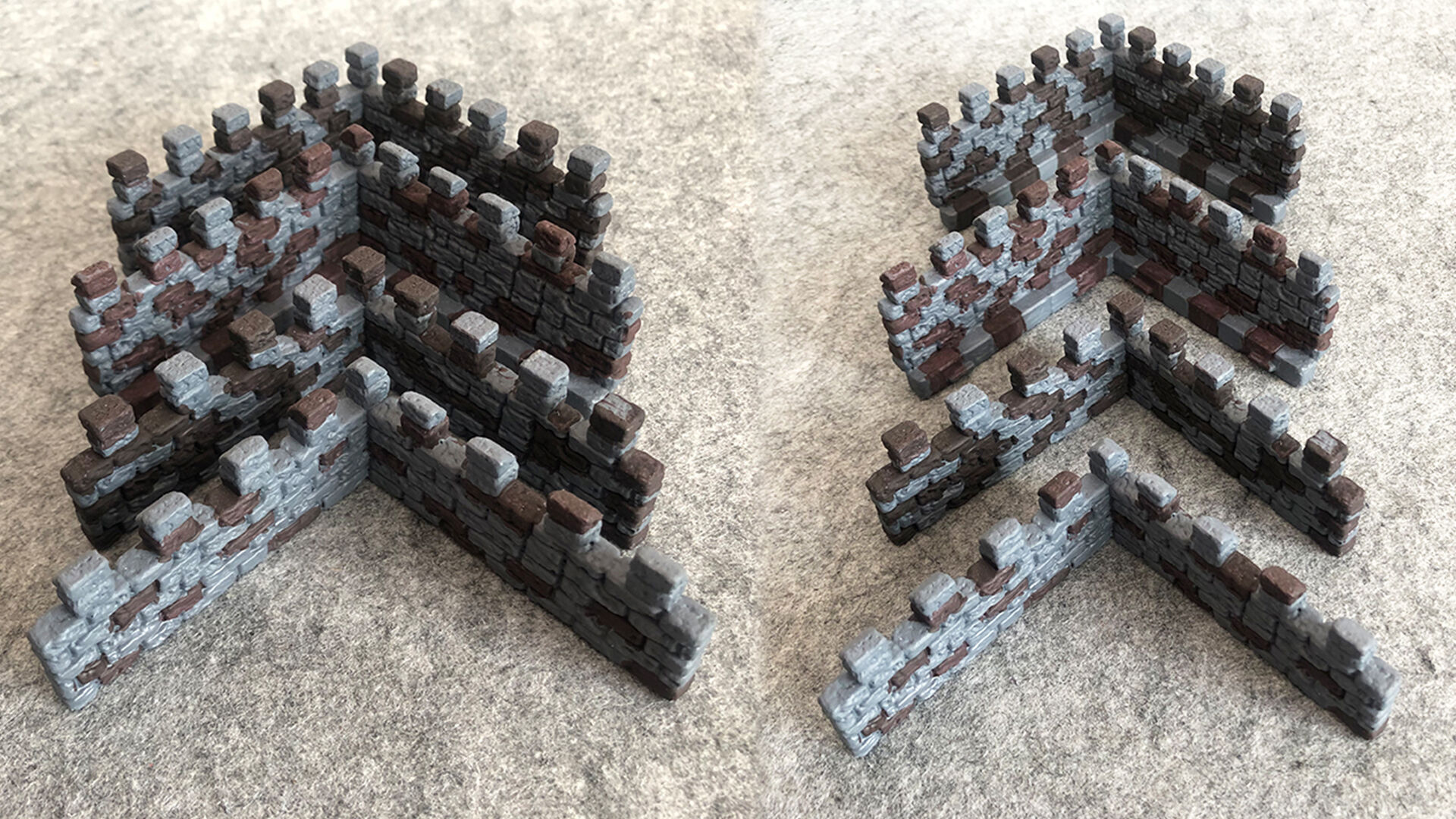 Castle builder - Large square towers 3D print model_9