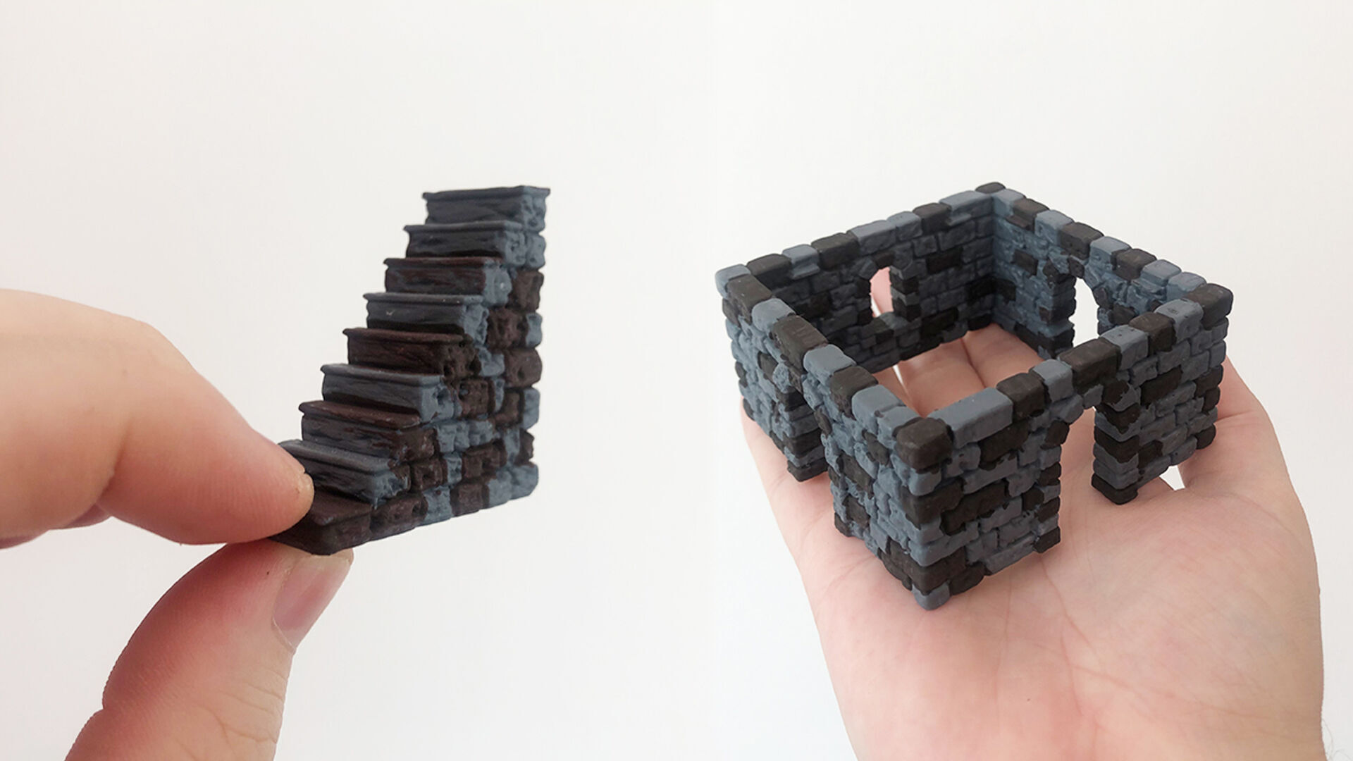 Castle builder - Large square towers 3D print model_6