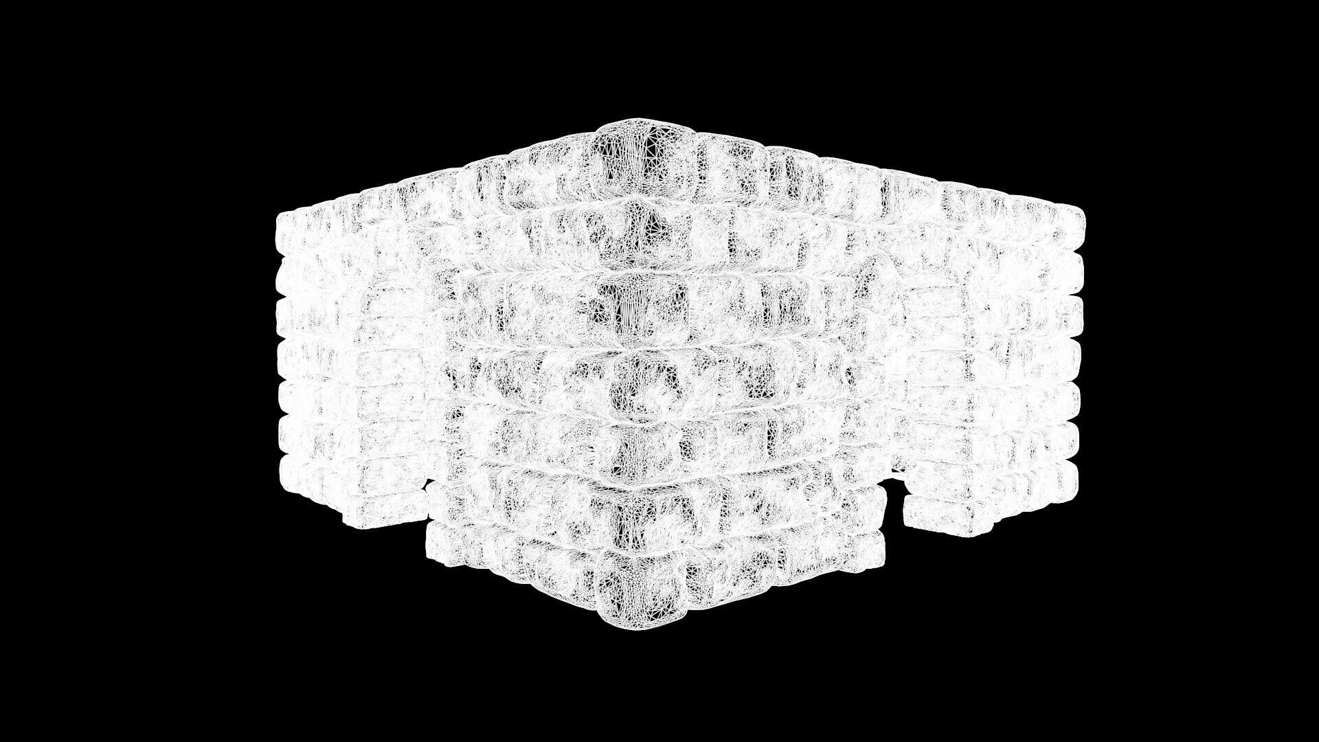 Castle builder - Large square towers 3D print model_12