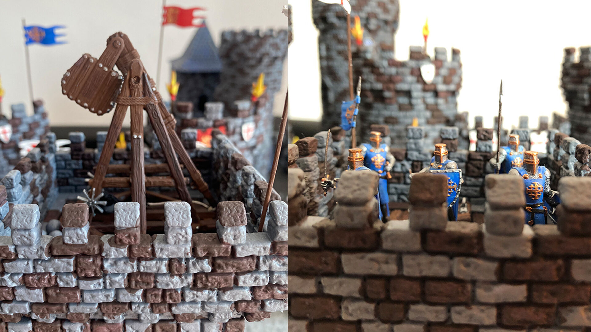 Castle builder - Large square towers 3D print model_10