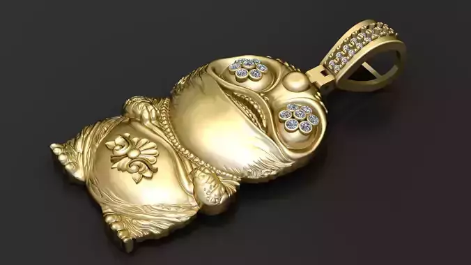 CARTOON CHARM PENDANT 3D PRITABLE MODEL 