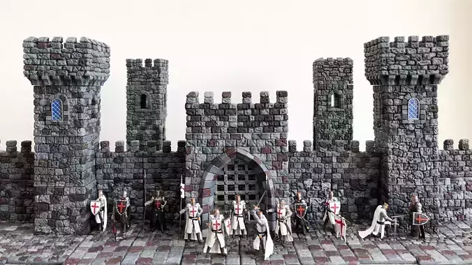 Castle builder - Square small towers