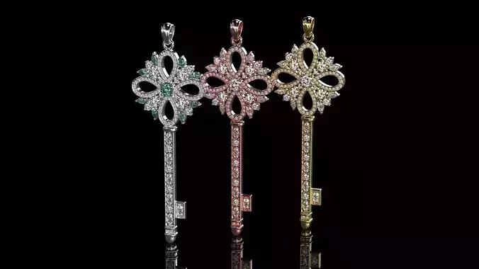 Tiffany Key Pendant 3D print model