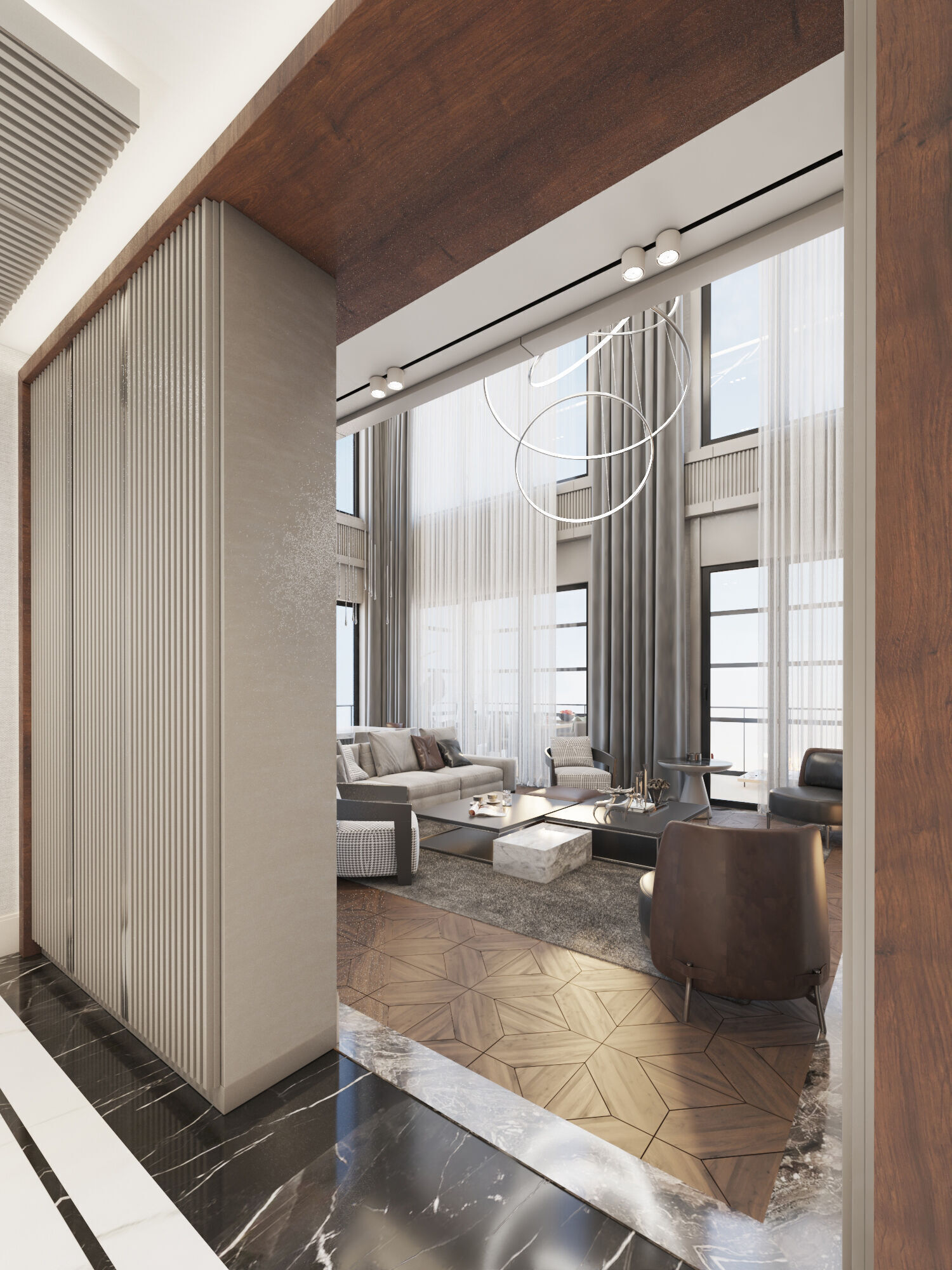Modern Penthouse 3D Interior Scene 3D model | CGTrader