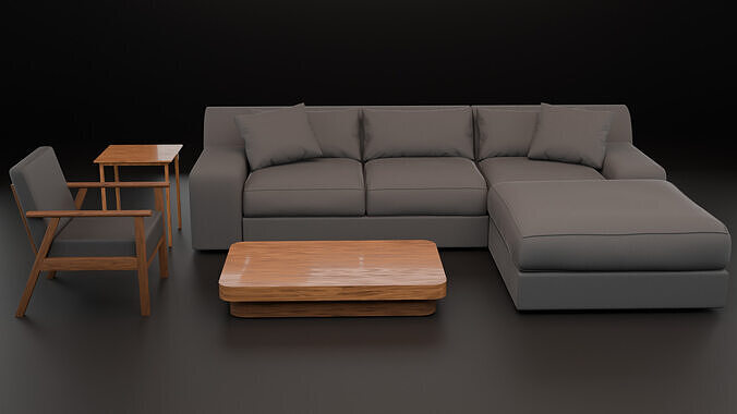 Modern Sofa 3D Model Free 3D model