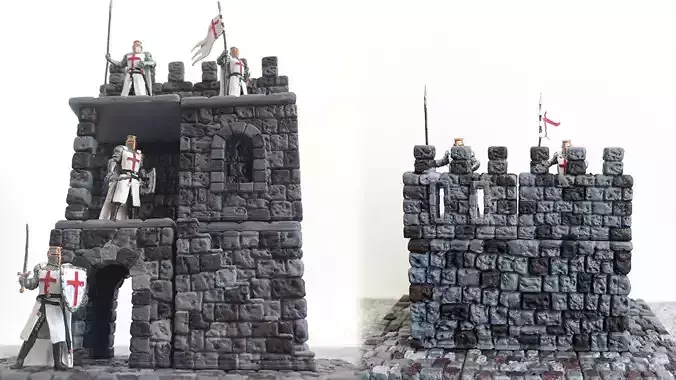 Castle builder - Castle walls 3D print model