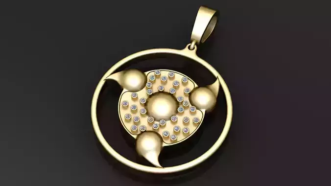 NARUTO ANIME PENDANT 3D PRINTABLE MODEL 