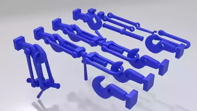 Railway Screwlink coupling 3D print model