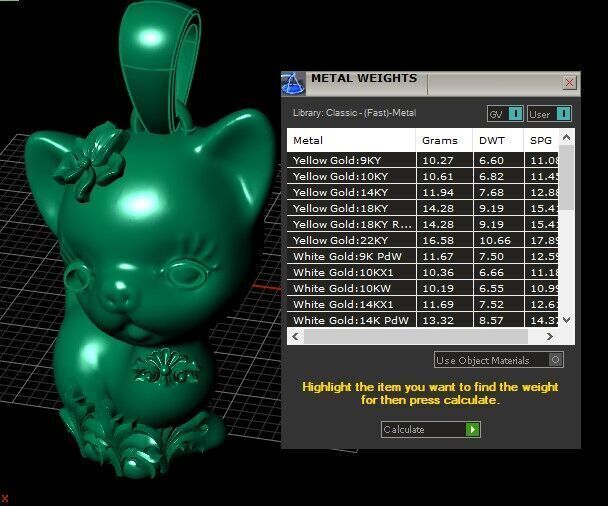 CAT CHARM PENDANT 3D PRINTABLE MODEL  3D print model_2