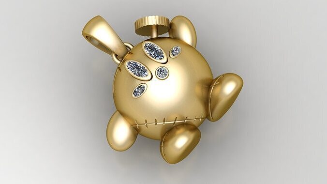 PANDORA RABBIT PENDANT 3D PRINTABLE MODEL  3D print model
