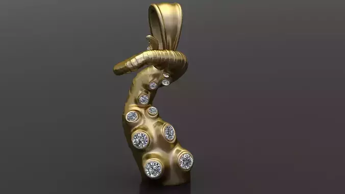 SPIRIT DIAMOND PENDANT 3D PRINTABLE MODEL 