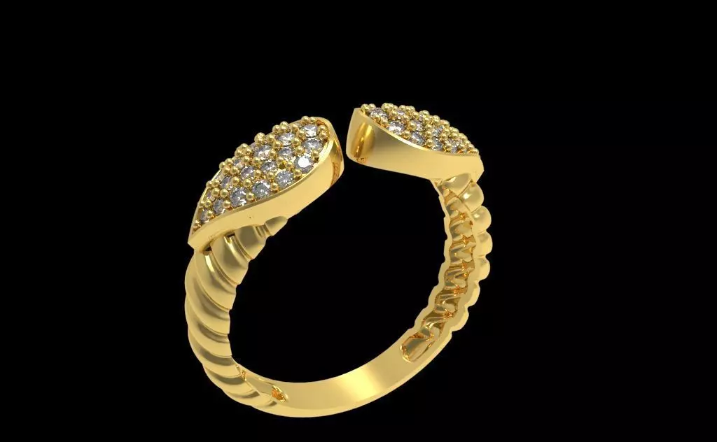 Diamond Ring 010 3D print model