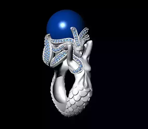 girls ring 3D print model
