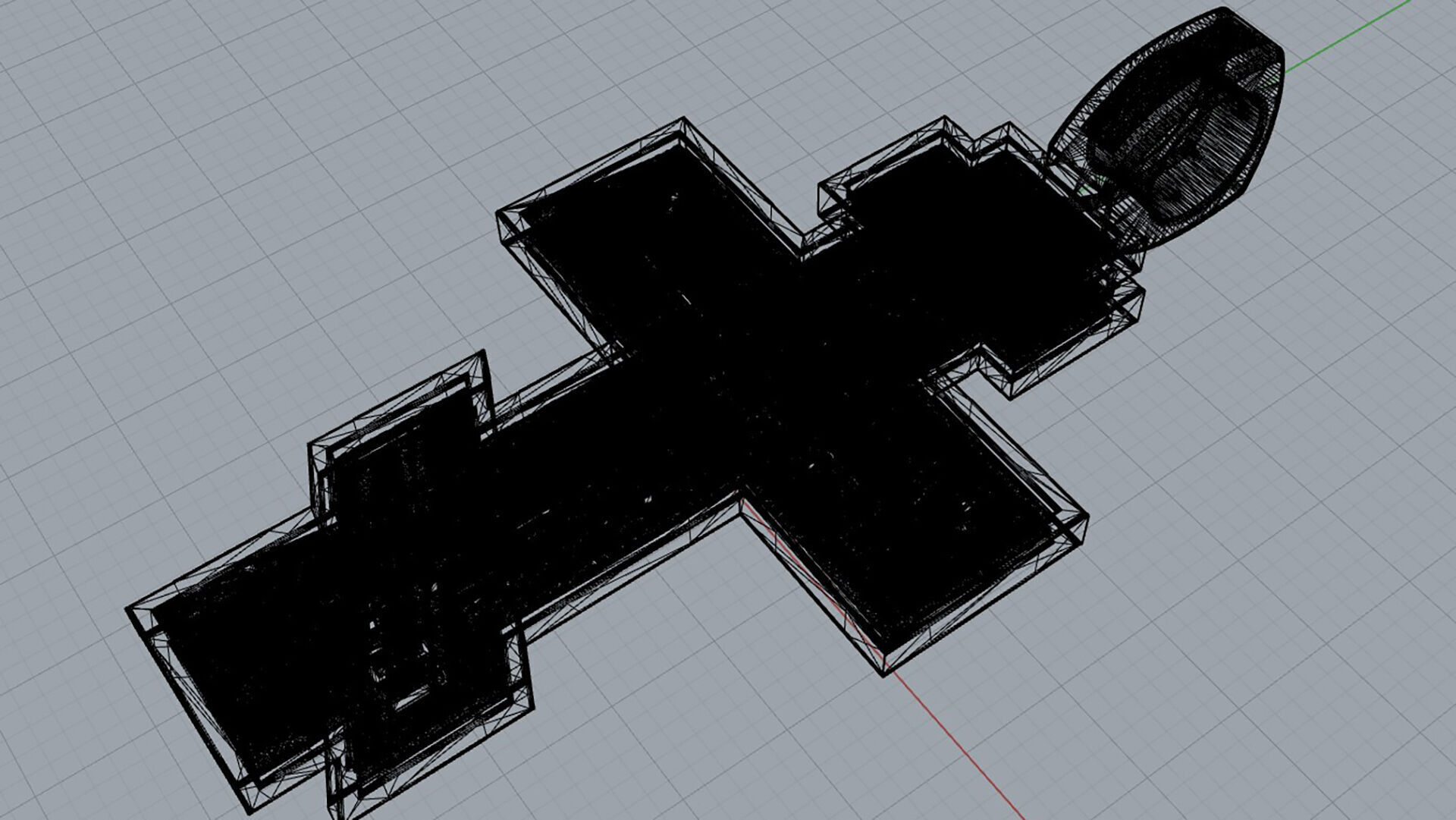 Orthodox Cross Pendant 3D Model 3D print model_9