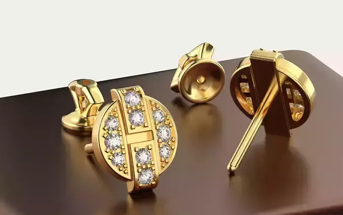 Earrings Himalia Diamonds White Gold Stud 