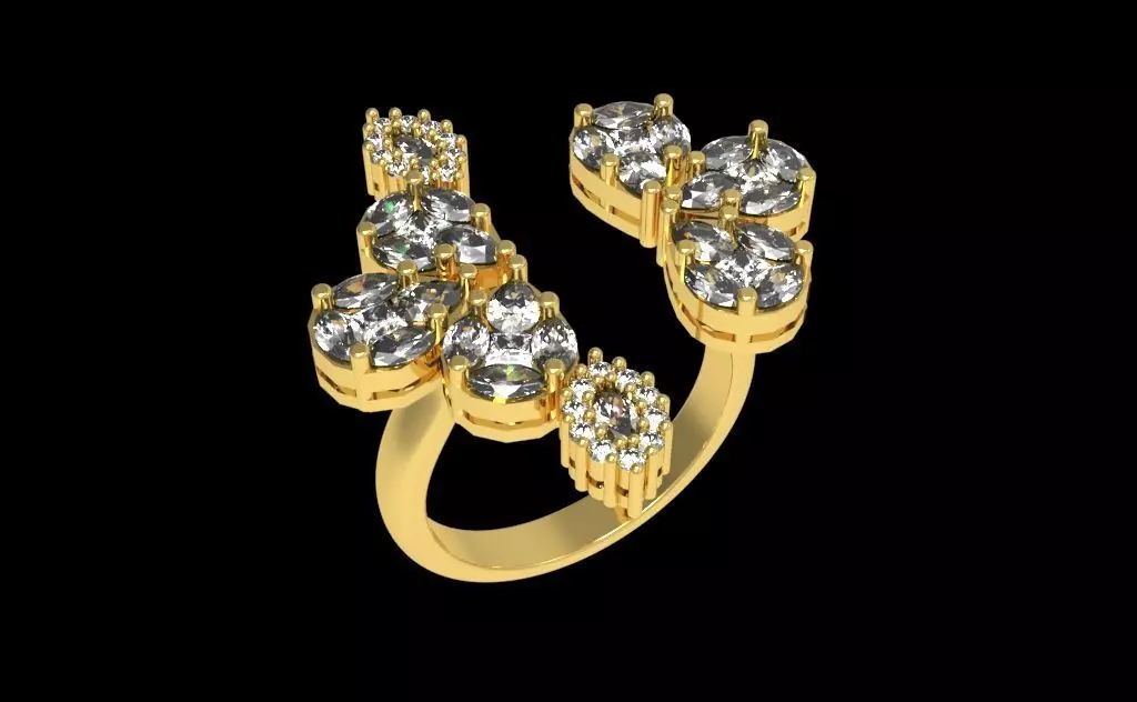 Diamond Ring 011 3D print model