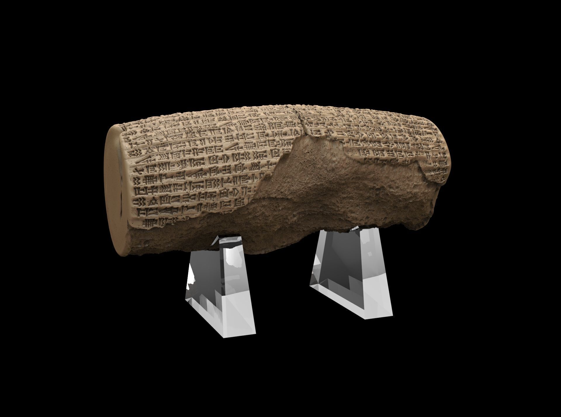 Cyrus Cylinder 539 BCE 3D print model_22