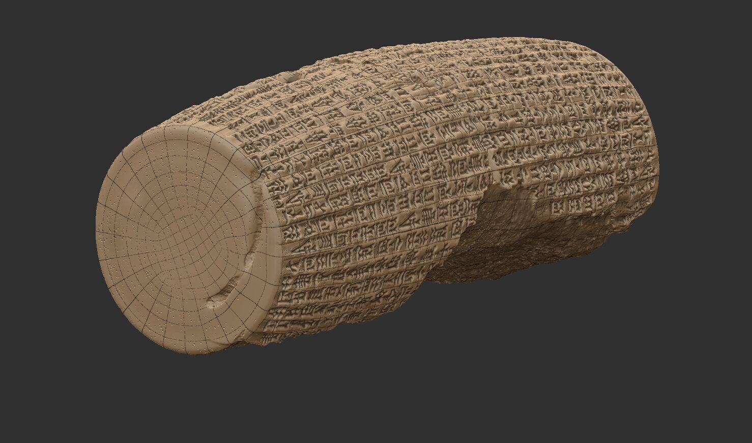 Cyrus Cylinder 539 BCE 3D print model_29