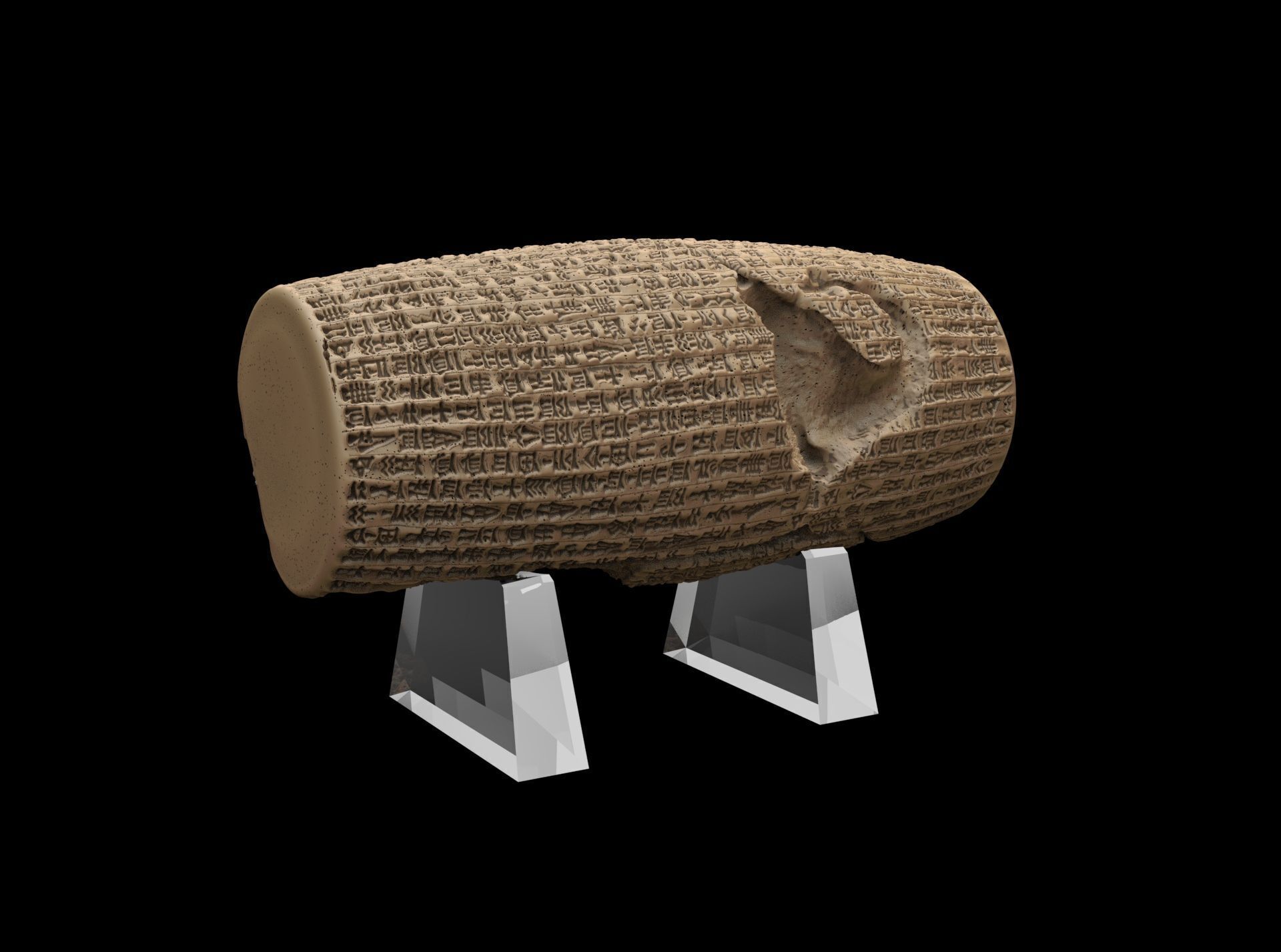 Cyrus Cylinder 539 BCE 3D print model_13