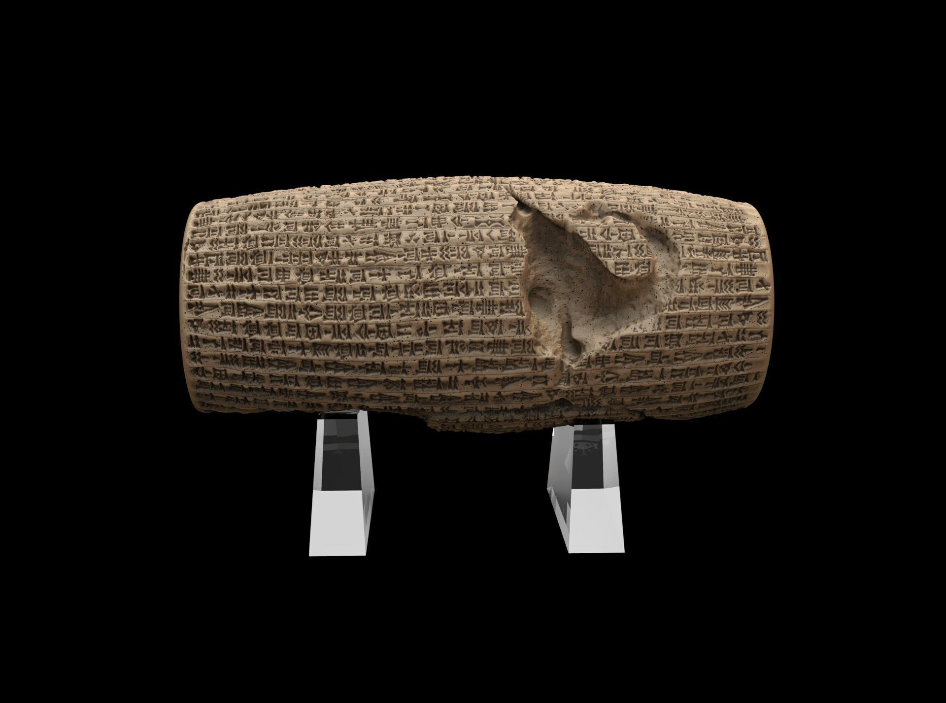 Cyrus Cylinder 539 BCE 3D print model_15