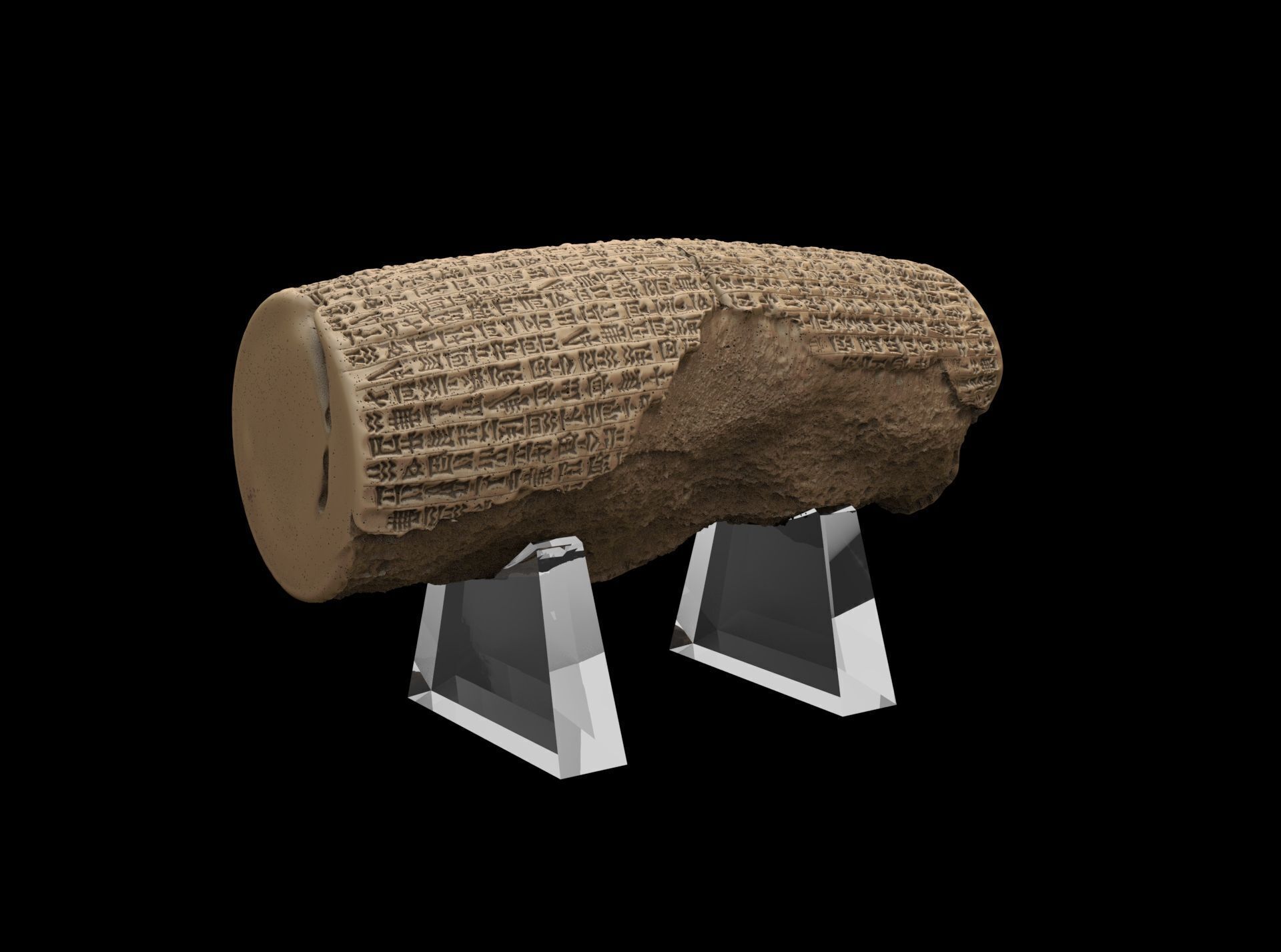 Cyrus Cylinder 539 BCE 3D print model_21