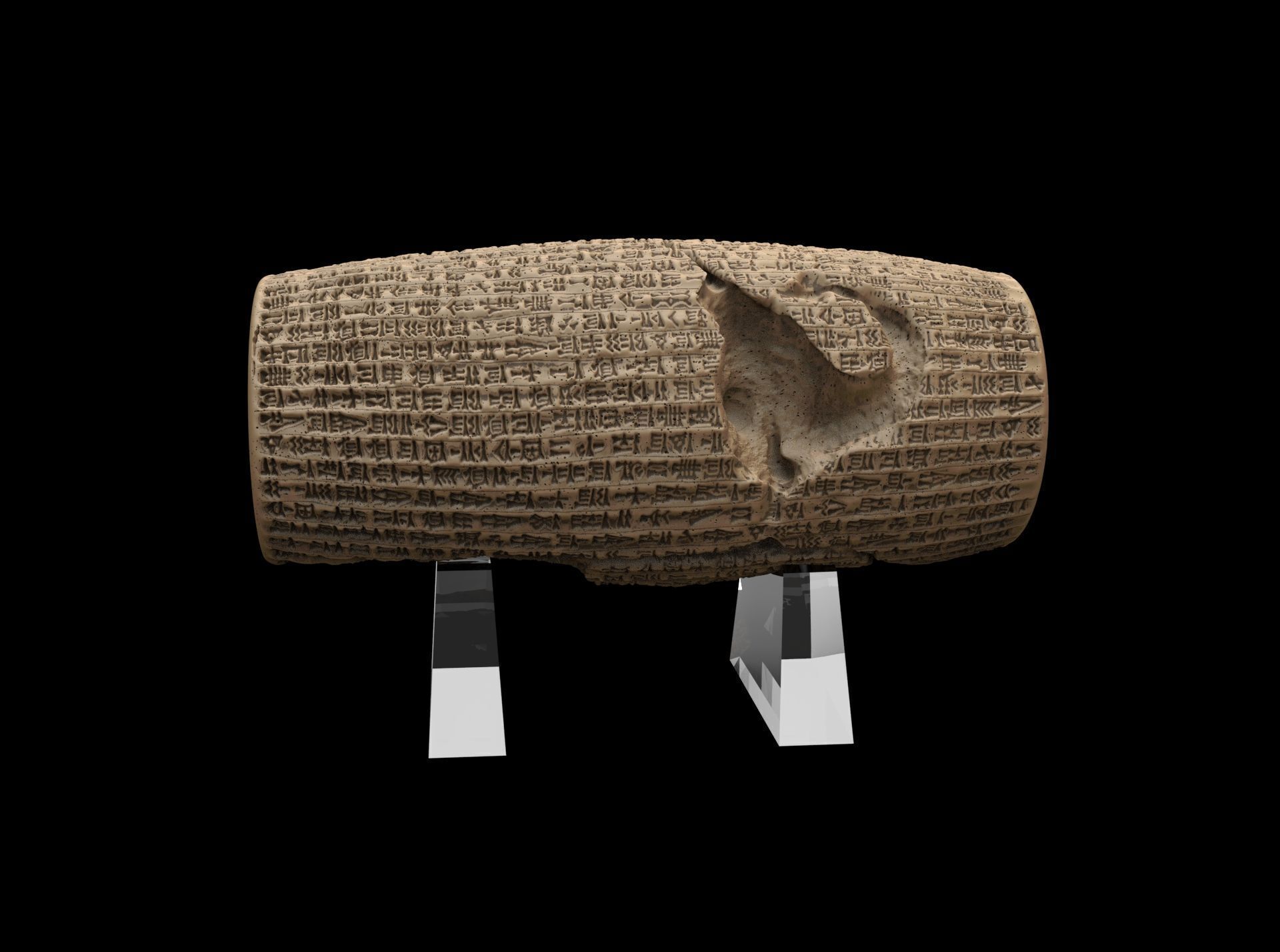 Cyrus Cylinder 539 BCE 3D print model_14