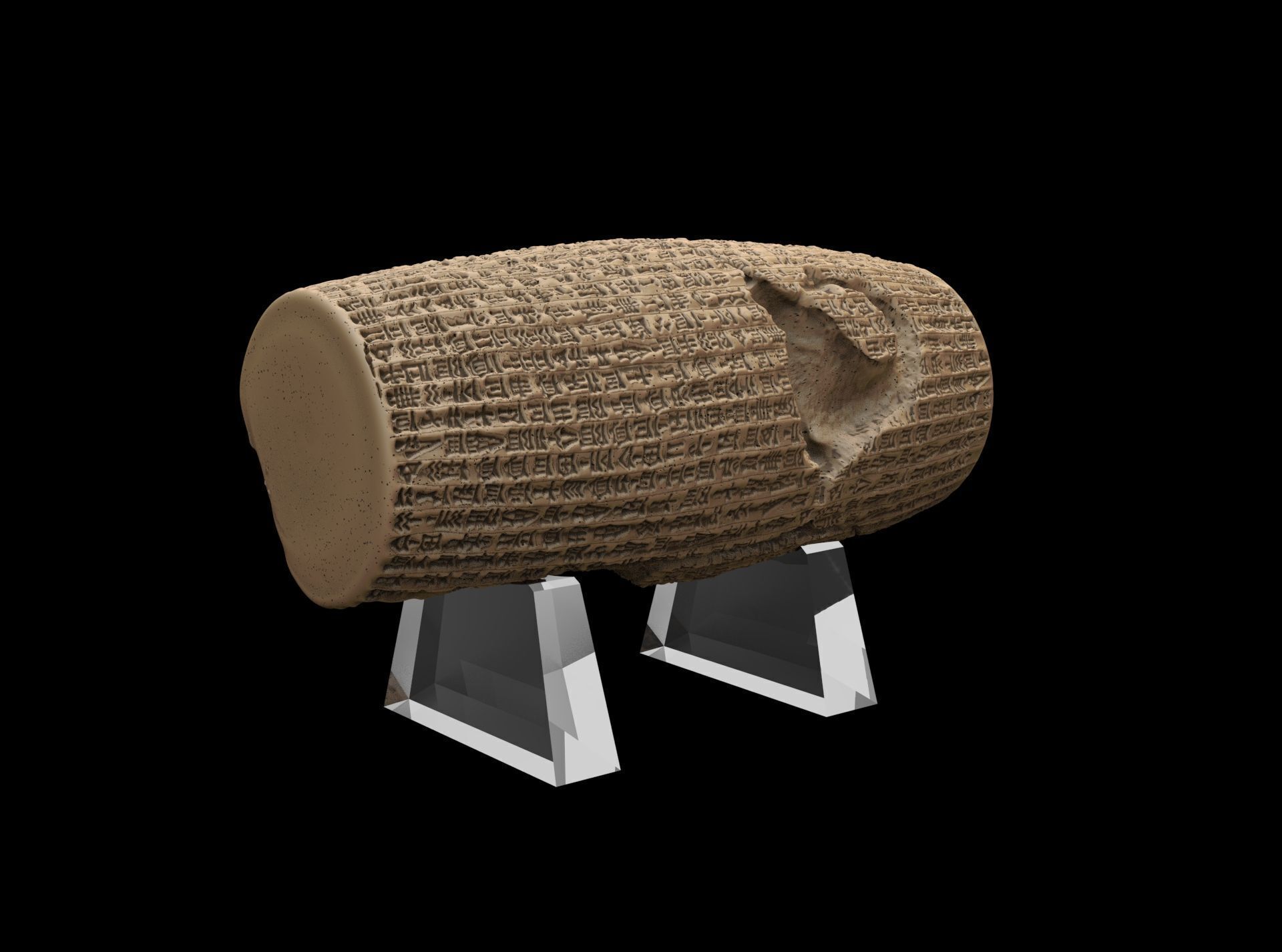 Cyrus Cylinder 539 BCE 3D print model_12