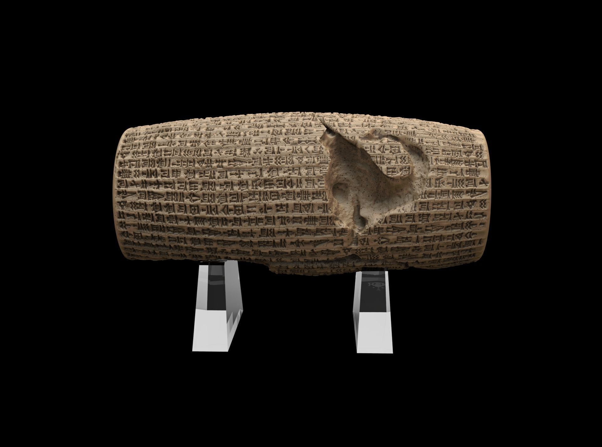 Cyrus Cylinder 539 BCE 3D print model_16