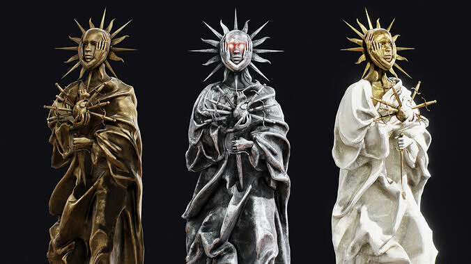 SOL statue Low-poly 3D model